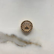 Charm Corona Rx  2.7gr / 1.5cm / Black Zircons  Rose Gold &