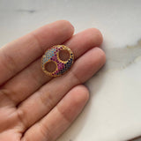 Charm Catrina 2.4gr / 2cm / Colored Zircons Yellow Gold $