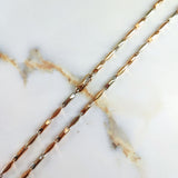 Rustic Spike Chain 16.9gr / 45cm / Smooth Barrel Two-tone White Rose (Offer) &