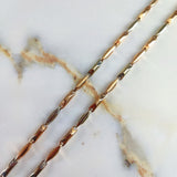Rustic Spike Chain 16.9gr / 45cm / Smooth Barrel Two-tone White Rose (Offer) &