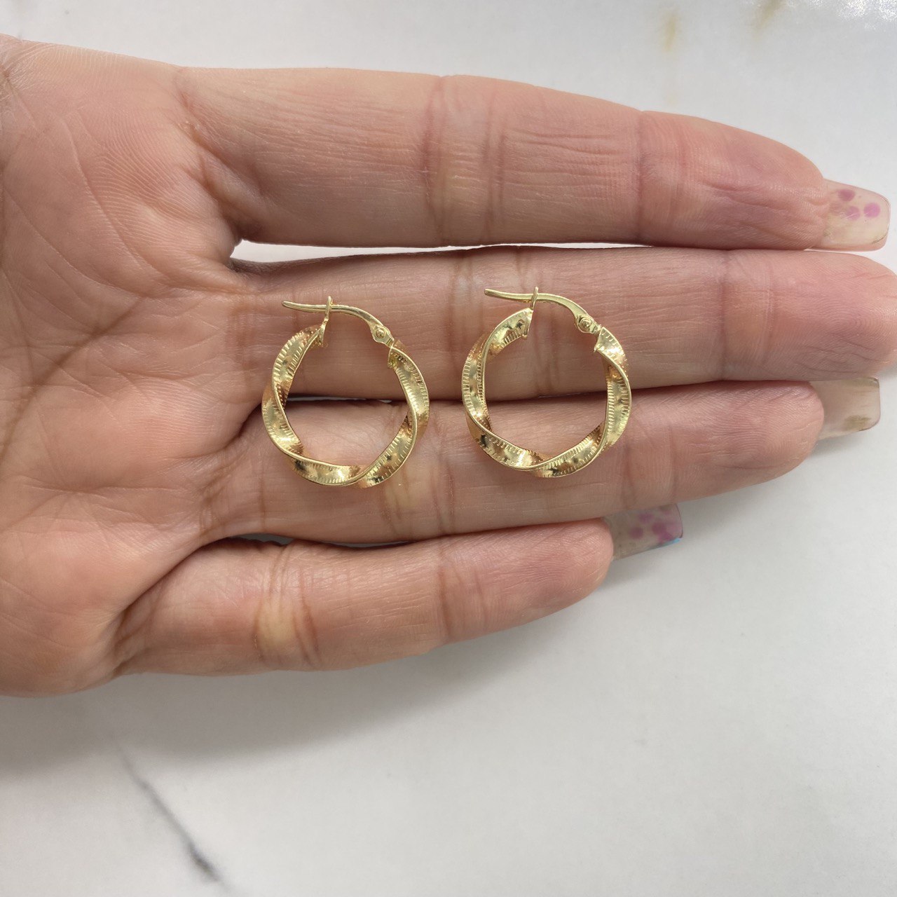 Hoop Earrings Deis 2gr / 0.8in / Yellow Gold