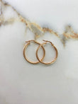 Hoop Earrings Lore 1.95gr / 2.8cm / Yellow Gold ©