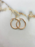 Hoop Earrings Lore 1.95gr / 2.8cm / Yellow Gold ©