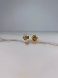 Stud Earrings Sol 0.85gr / Yellow Gold &