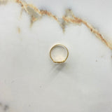 15s Hearts Ring 2gr / T6 / White Zircons Yellow Gold &