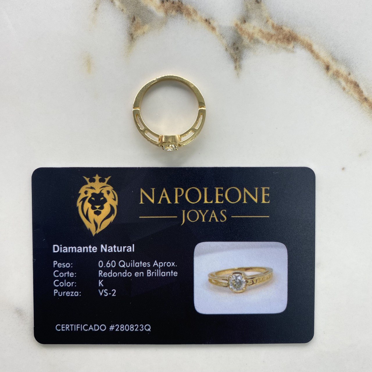 Ring BV 3.68gr / T6 1/2 / Diamond 60pts Yellow Gold (Jewelry Offer) &