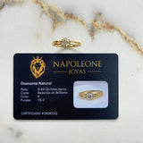 Ring BV 3.68gr / T6 1/2 / Diamond 60pts Yellow Gold (Jewelry Offer) &