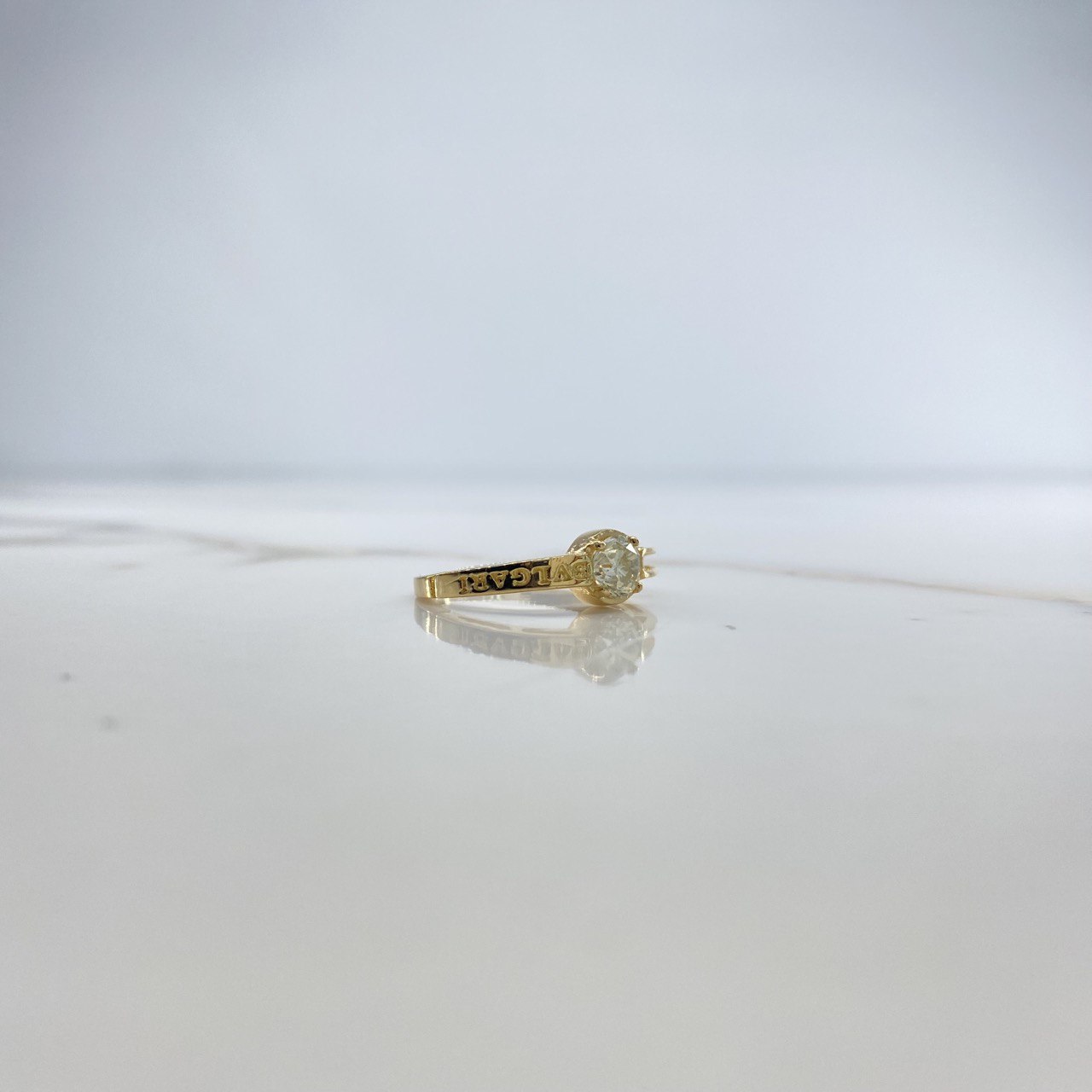 Ring BV 3.68gr / T6 1/2 / Diamond 60pts Yellow Gold (Jewelry Offer) &
