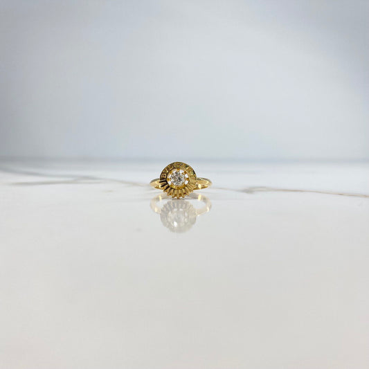 BV Ring 4.08gr / T5 1/4 / Diamond 25pts Yellow Gold (Jewel) &