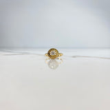 BV Ring 4.08gr / T5 1/4 / Diamond 25pts Yellow Gold (Jewel) &