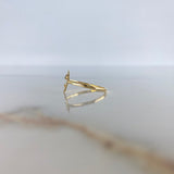 Emoji Ring 1.45gr / T8 1/2 / Black Zircons Yellow Gold &