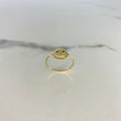 Emoji Ring 1.45gr / T8 1/2 / Black Zircons Yellow Gold &