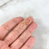Candongas Aro Rayado 0.85gr / 1.6cm / Oro Amarillo 18K ©