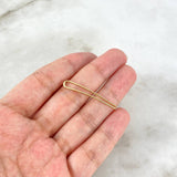 Piercing Earcuff Simulator 0.7gr / 3.4cm / Dotted Line Yellow Gold (Jewel)