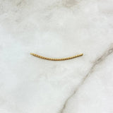 Piercing Earcuff Simulator 0.7gr / 3.4cm / Dotted Line Yellow Gold (Jewel)