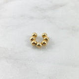Piercing Earcuff Simulator 1.8gr / 1.7cm / 5mm Beads Polished Yellow Gold (Jewel) *