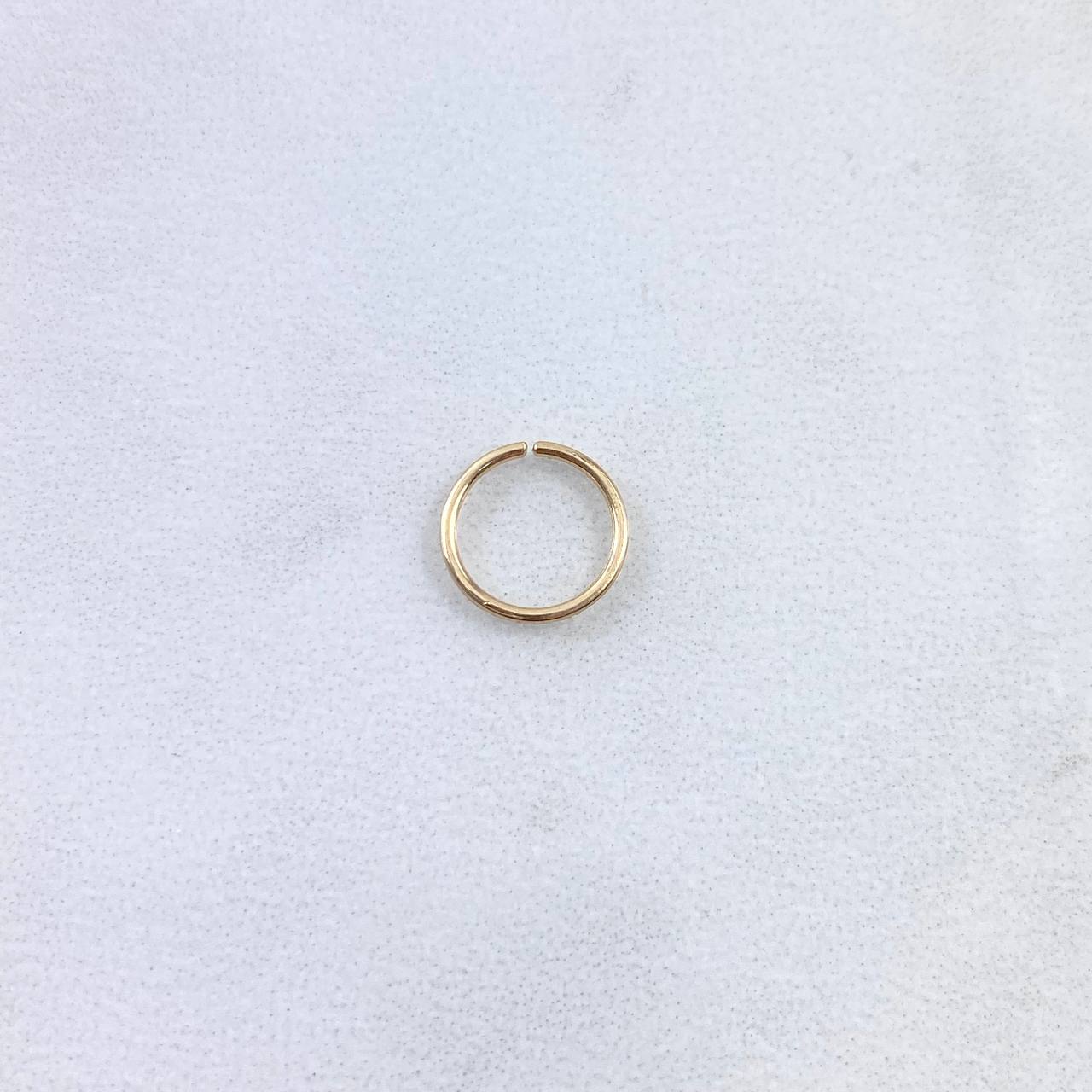 Piercing Aro Liso 0.2gr / 9mm Oro Amarillo Nac.Esp. 18K (Joya)