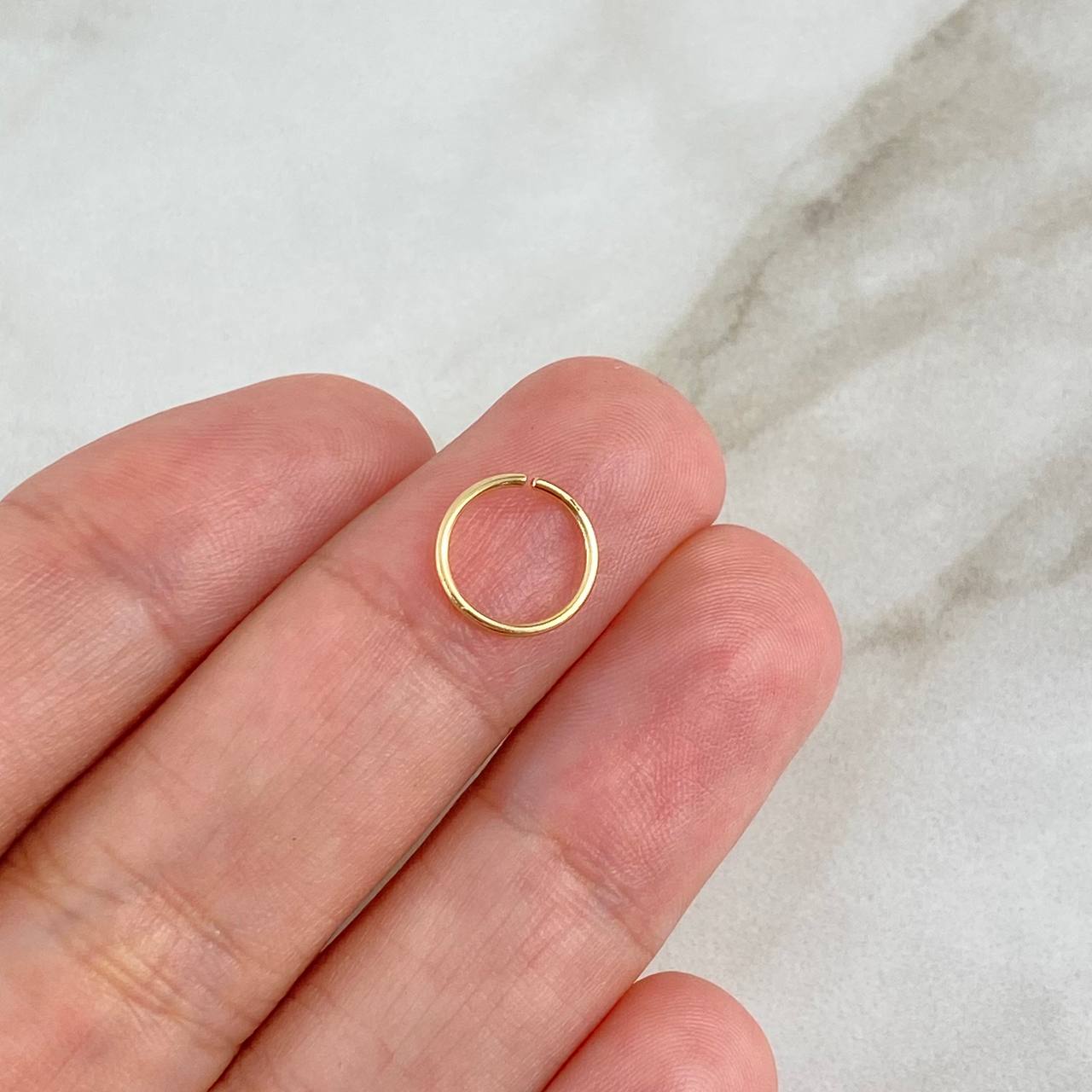 Piercing Aro Liso 0.2gr / 9mm Oro Amarillo Nac.Esp. 18K (Joya)