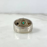 Anillo Correa T10 3/4 Esmeralda 90pts Plata 925 (Joya)