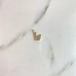 Pendant Letter W 0.75gr / 1.5cm / White Zirconia Yellow Gold $