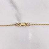 Espiga Chain 5.9gr / 45cm / 2.5mm-4mm Beads Diamond Cut Polished Black Rubber Yellow Gold $