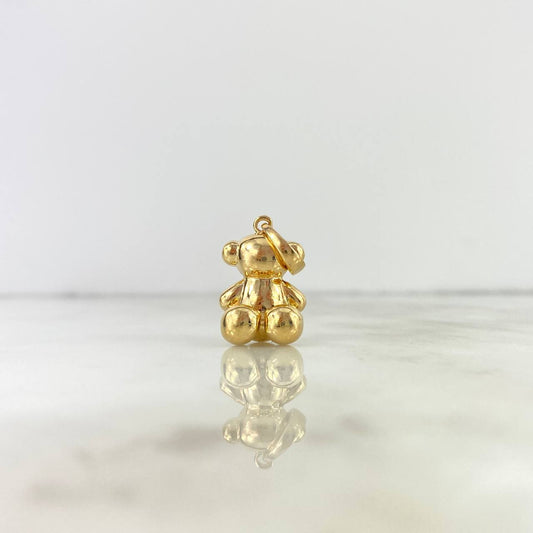 Pendant Bear 7.5gr / 2.8cm / Smooth Yellow Gold *