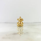 Pendant Bear 7.5gr / 2.8cm / Smooth Yellow Gold *