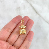 Pendant Bear 7.5gr / 2.8cm / Smooth Yellow Gold *