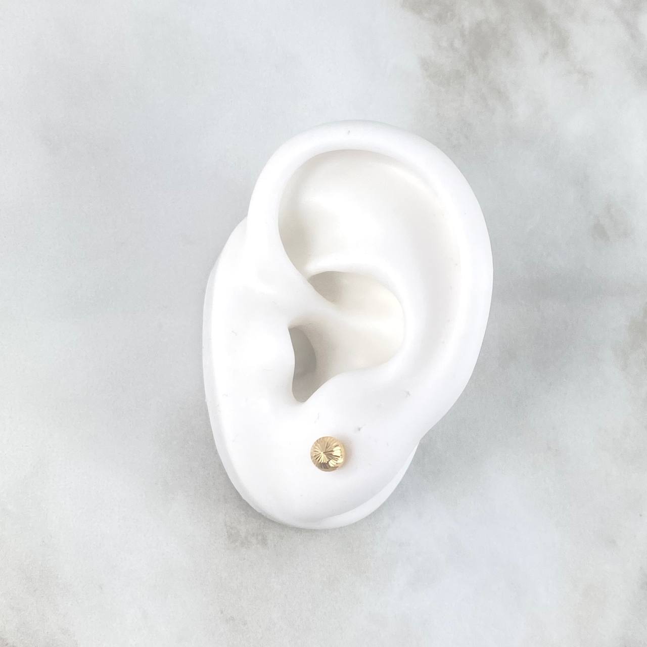 Topos Bola 0.65gr / 5mm Diamantada Oro Amarillo 18K