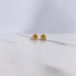 Stud Earrings Love 0.65gr / Yellow Gold &