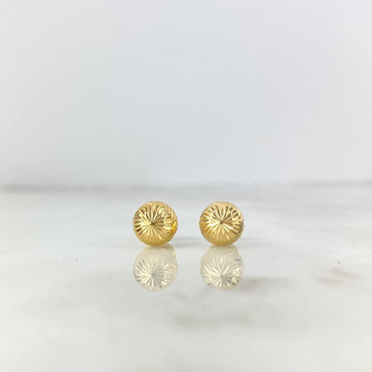 Topos Media Bola 0.6 g / in / 5.8 mm Oro Amarillo 18K