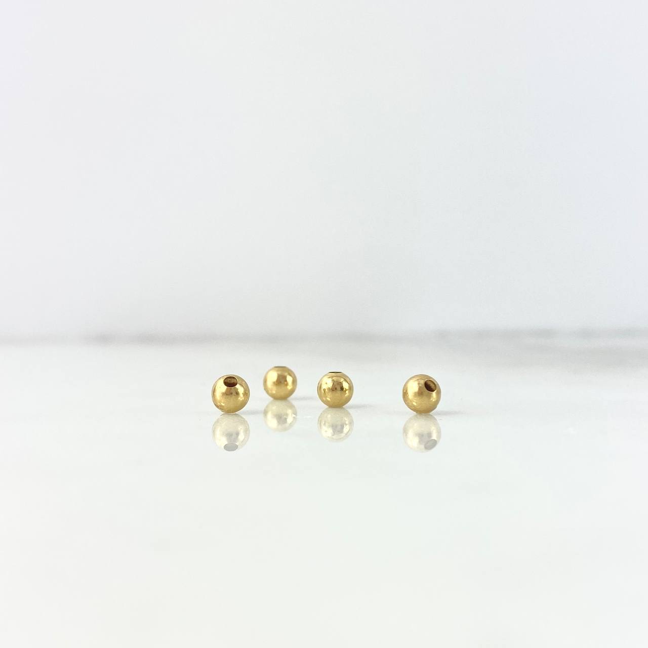 Bead Polished 4mm / 0.085gr Yellow Gold