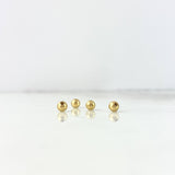 Bead Polished 4mm / 0.085gr Yellow Gold