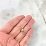Bola Lisa 6mm  Oro Amarillo 18K *