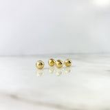 Bola Lisa 6mm  Oro Amarillo 18K *