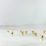 Bead Diamond Cut 3mm / 0.085gr Yellow Gold