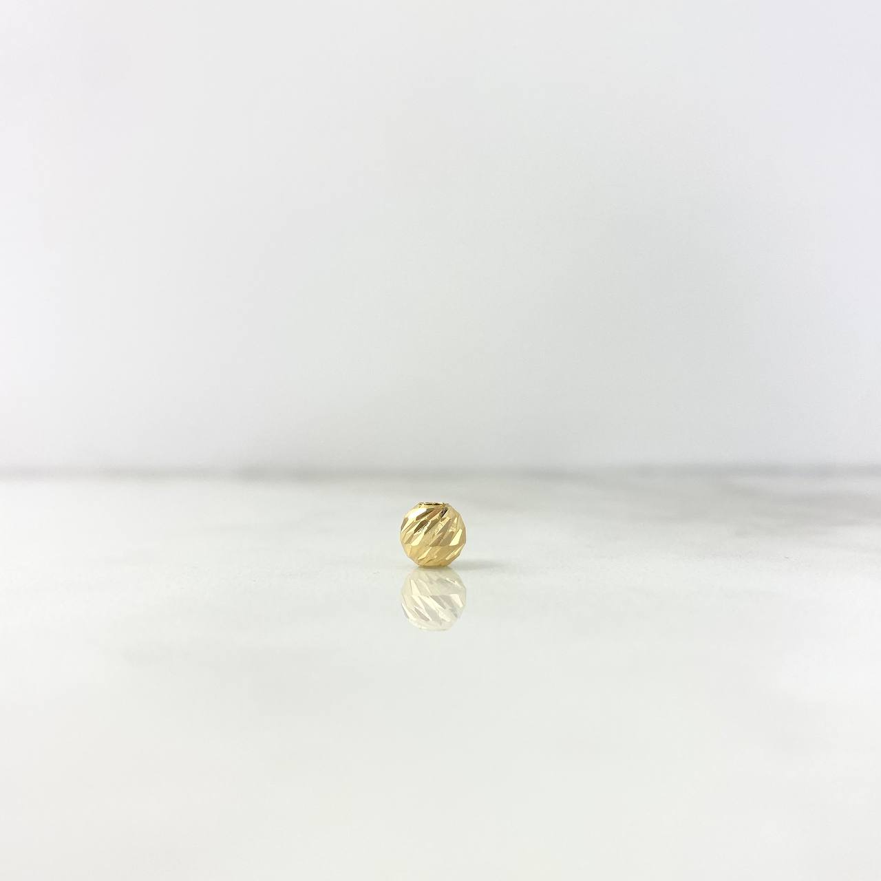 Diamond Cut Bead 6mm Yellow Gold 18K *