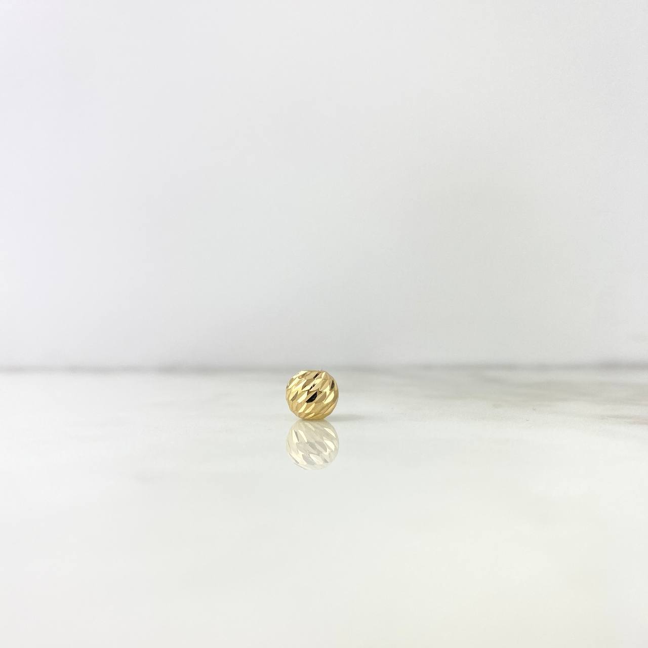 Diamond Cut Bead 8mm 0.4gr / 18K Gold