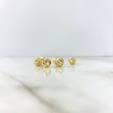 Bola Diamantada 8 mm Oro Amarillo 18K