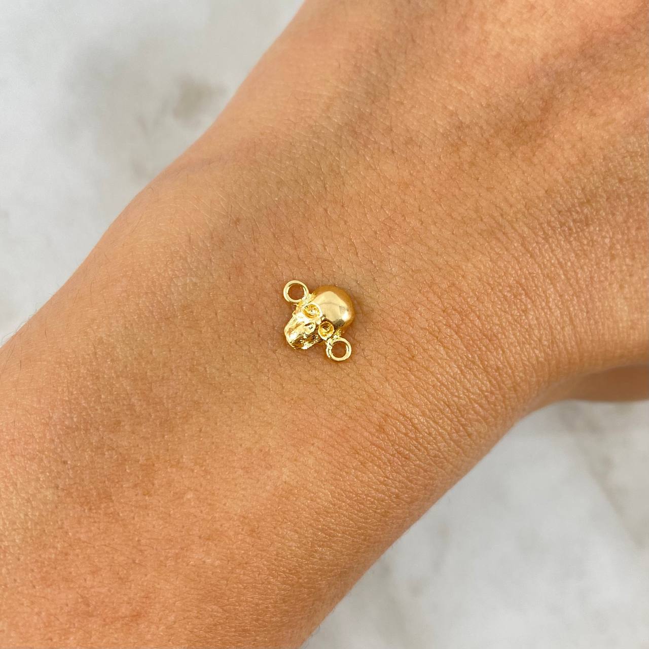Charm Skull 0.5gr / 1cm / Yellow Gold