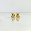 Stud Earrings Bead 0.75gr / 7mm Yellow Gold 18K %