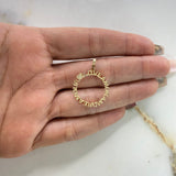 Pendant Love 1.6gr / 2.5cm / Smooth Yellow Gold $