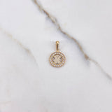 Pendant Bear Ts 1.15gr / 1.7cm / White Zircon Medallion Two Yellow and White Gold $