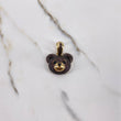 Pendant Bear 10.75gr / 2.5cm / Face Brown and Black Zircons Yellow Gold $