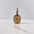 Pendant Buchanan's Bottle 19.25gr / 5cm / Orange Zircons Yellow Gold (Offer) &