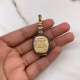Pendant Buchanan's Bottle 19.25gr / 5cm / Orange Zircons Yellow Gold (Offer) &