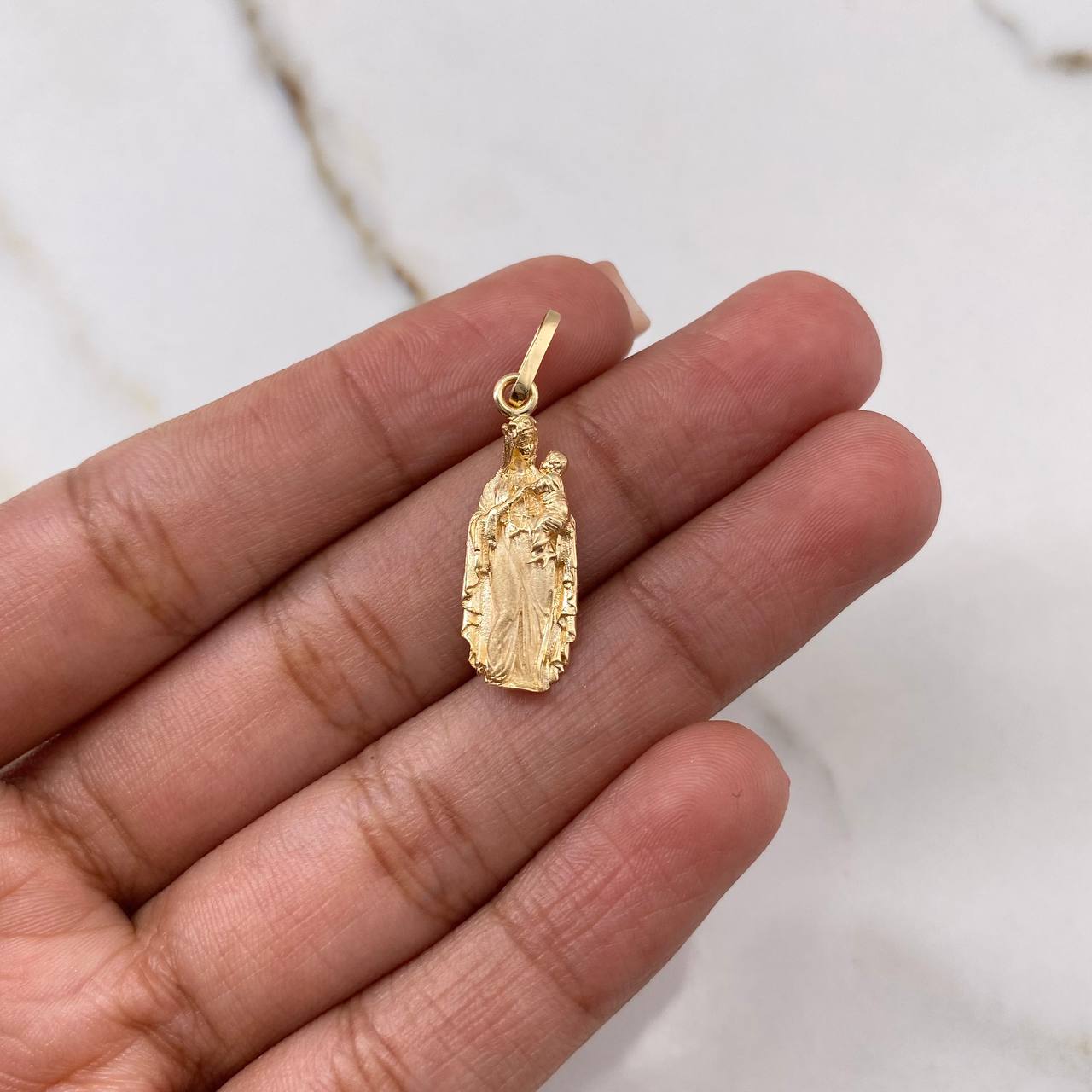 Pendant Virgen Del Carmen 2.1gr / 3cm / Yellow Gold &