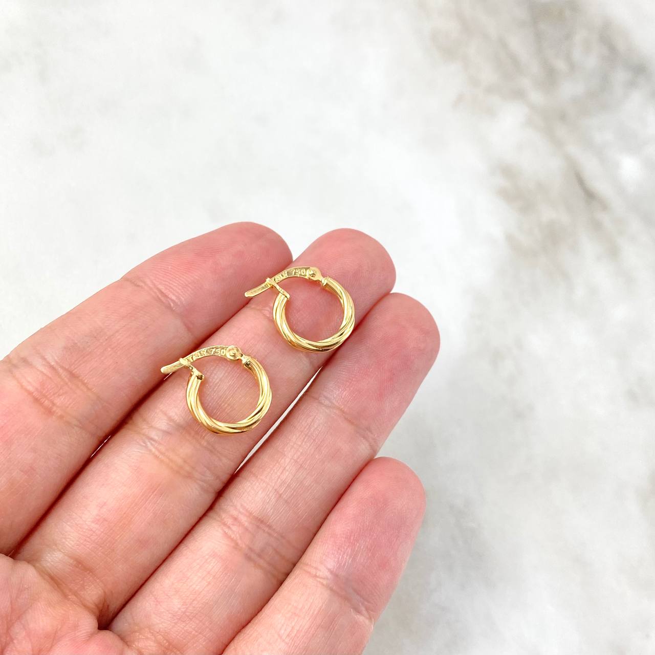 Hoop Earrings Sofi 1.05gr / 1.5cm / 18K Yellow Gold