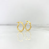 Hoop Earrings Sofi 1.05gr / 1.5cm / 18K Yellow Gold