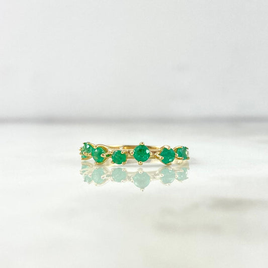 Ivy Ring 2.44gr / Size 7 1/4 / Emeralds 57pts Yellow Gold (Jewel)